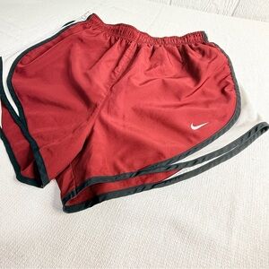 Nike Women's Crimson and Black Athletic Shorts